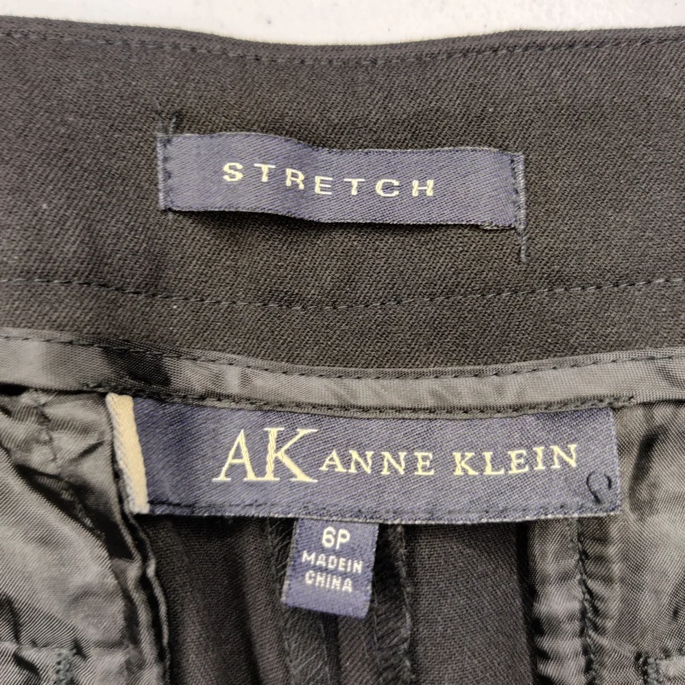 Anne Klein Black Stretch Trouser Size 6 Petite - Picture 4 of 4